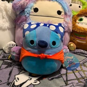 Squishmallows 8” Stitch With Cape And Bra Hat